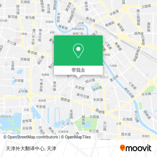 天津外大翻译中心地图