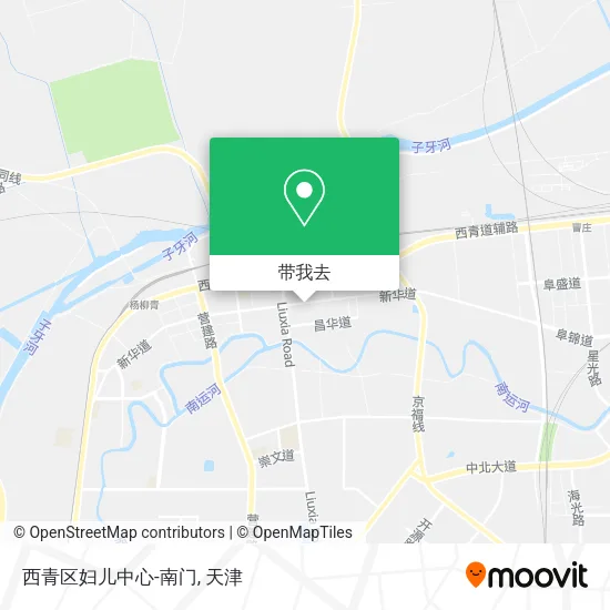 西青区妇儿中心-南门地图