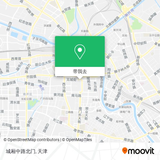 城厢中路北门地图