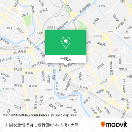 中国农业银行自助银行(狮子林大街)地图