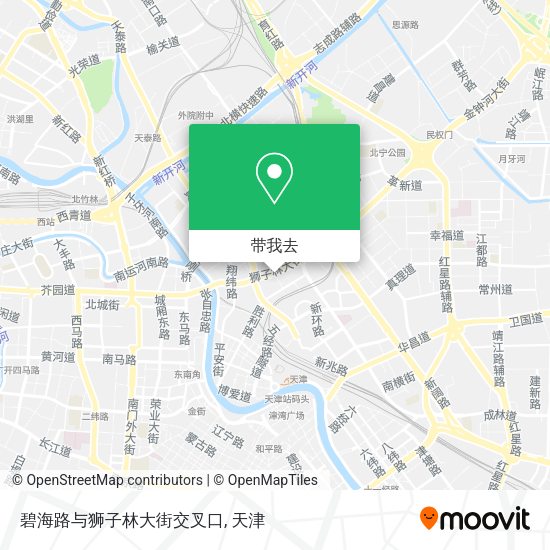 碧海路与狮子林大街交叉口地图