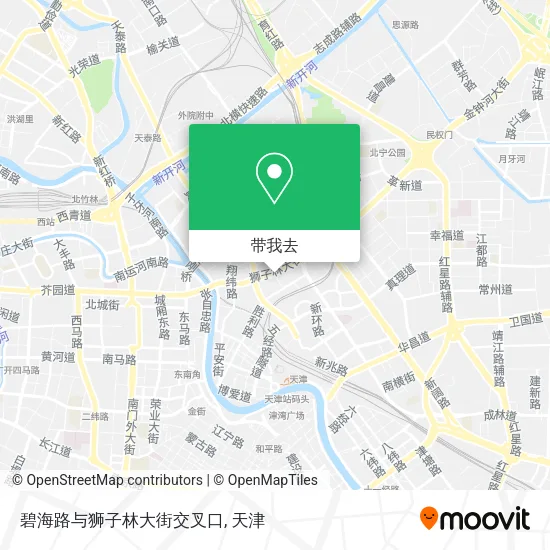碧海路与狮子林大街交叉口地图