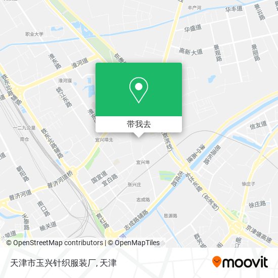 天津市玉兴针织服装厂地图