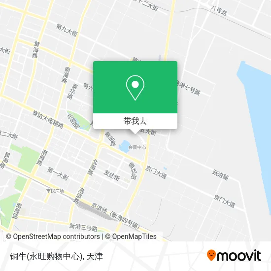 铜牛(永旺购物中心)地图