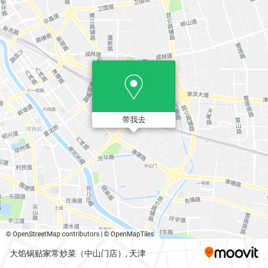 大馅锅贴家常炒菜（中山门店）地图
