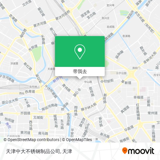 天津中大不锈钢制品公司地图