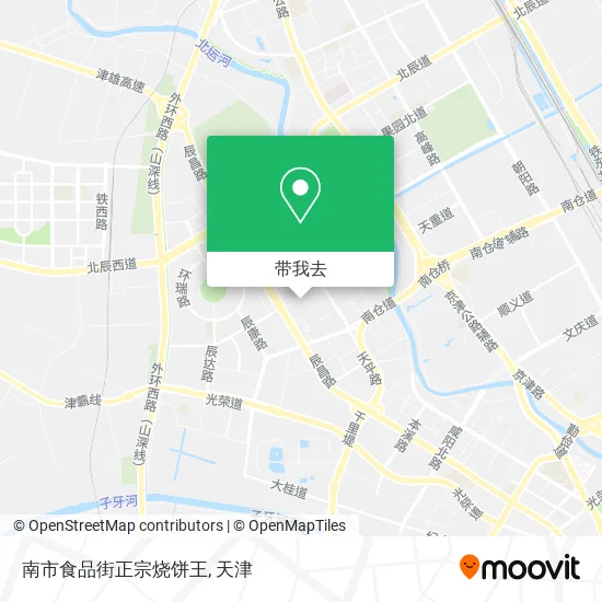 南市食品街正宗烧饼王地图