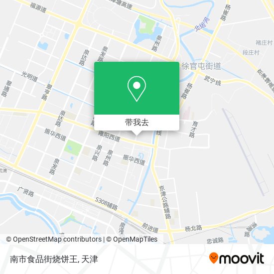 南市食品街烧饼王地图