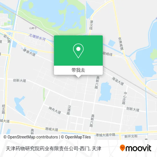 天津药物研究院药业有限责任公司-西门地图
