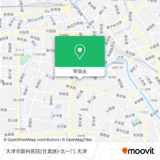 天津市眼科医院(甘肃路)-北一门地图