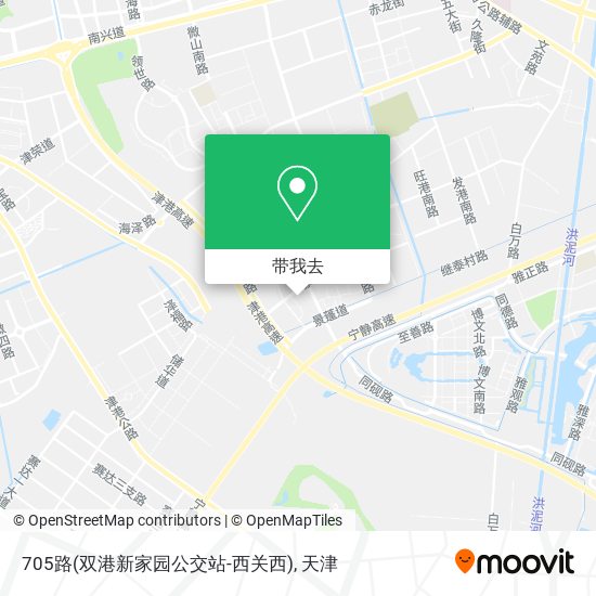 705路(双港新家园公交站-西关西)地图