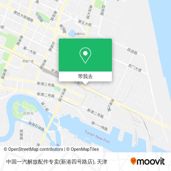 中国一汽解放配件专卖(新港四号路店)地图