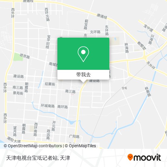 天津电视台宝坻记者站地图