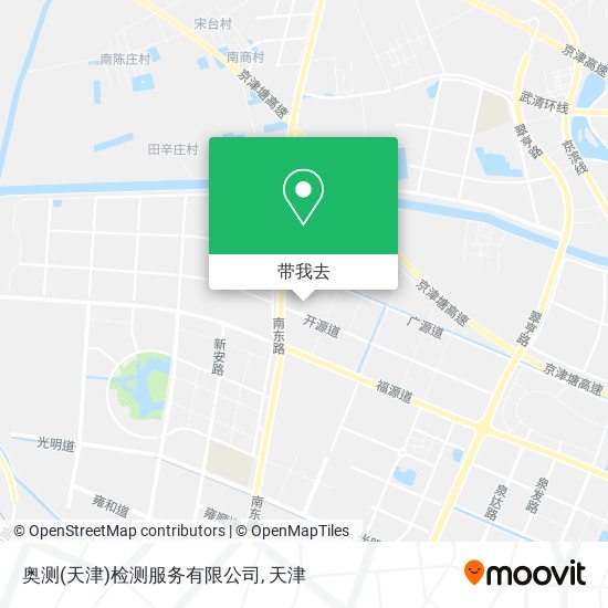奥测(天津)检测服务有限公司地图