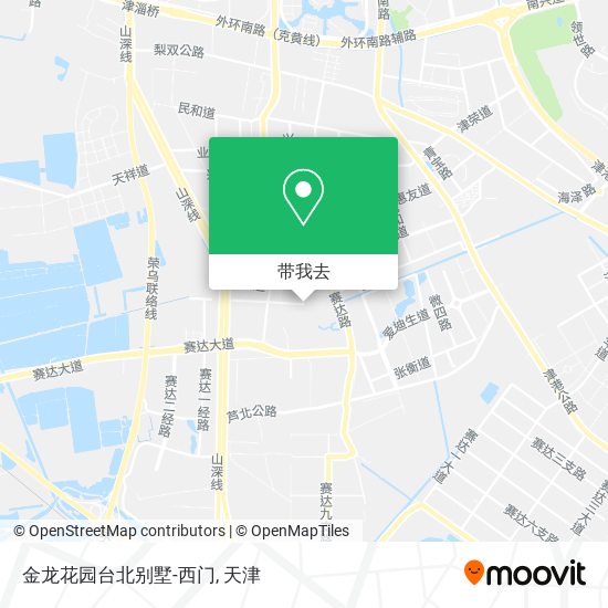 金龙花园台北别墅-西门地图