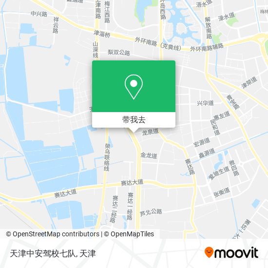 天津中安驾校七队地图