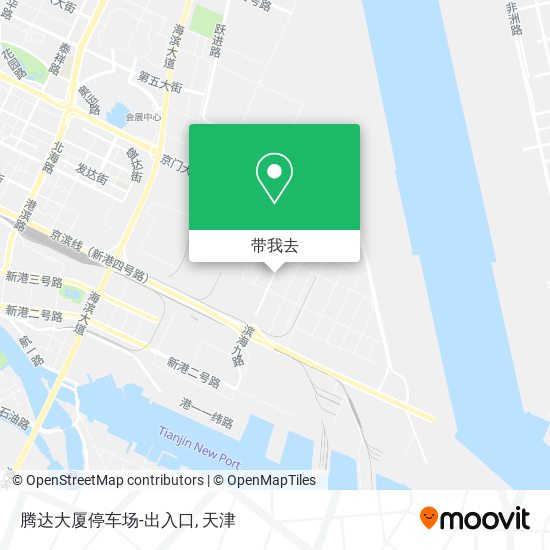 腾达大厦停车场-出入口地图