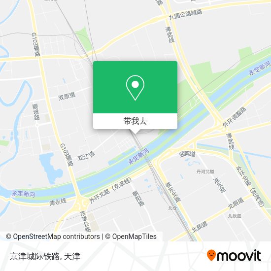 京津城际铁路地图
