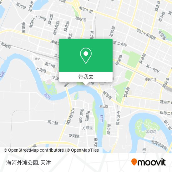 海河外滩公园地图