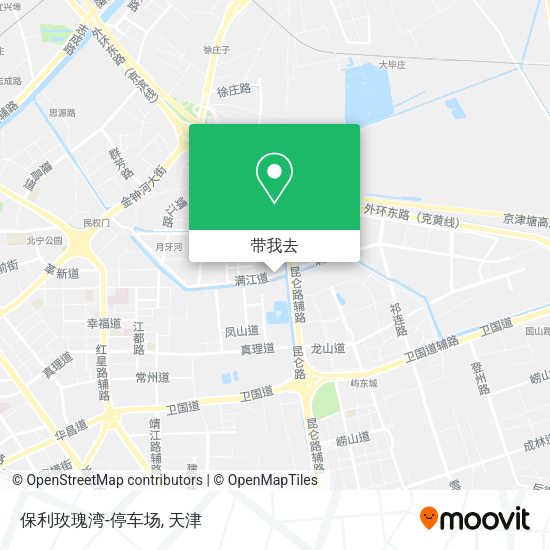 保利玫瑰湾-停车场地图