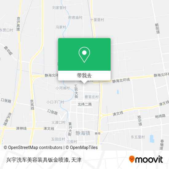 兴宇洗车美容装具钣金喷漆地图