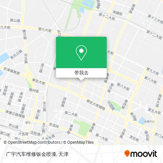 广宇汽车维修钣金喷漆地图