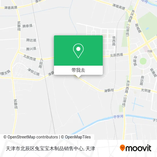 天津市北辰区兔宝宝木制品销售中心地图