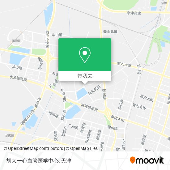 胡大一心血管医学中心地图