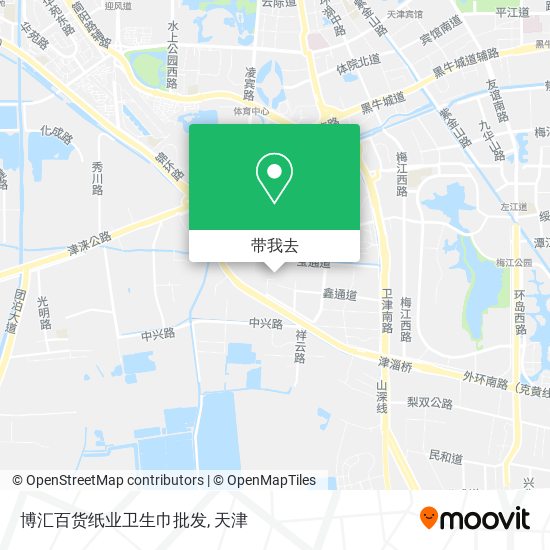 博汇百货纸业卫生巾批发地图