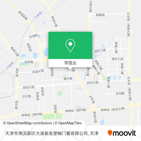 天津市海滨新区大港新发塑钢门窗有限公司地图