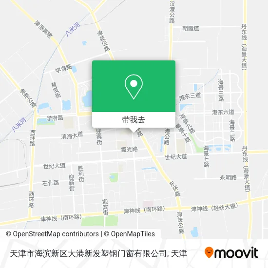 天津市海滨新区大港新发塑钢门窗有限公司地图