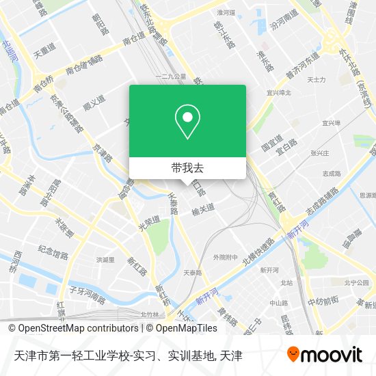 天津市第一轻工业学校-实习、实训基地地图