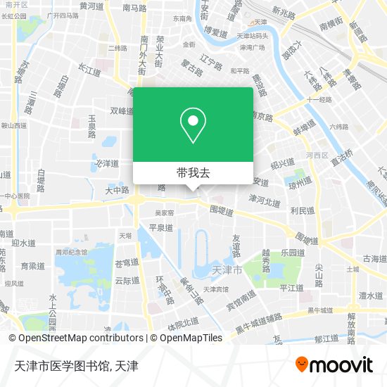 天津市医学图书馆地图