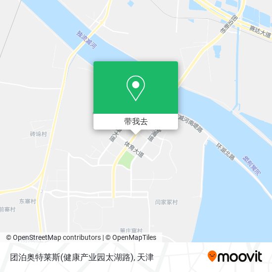 团泊奥特莱斯(健康产业园太湖路)地图