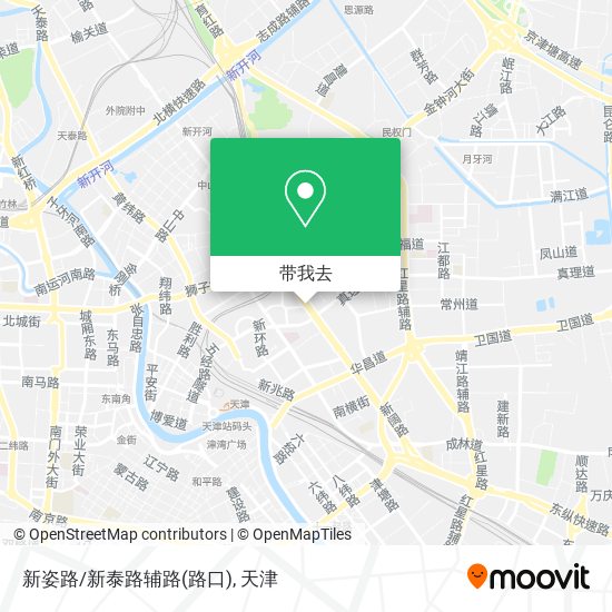新姿路/新泰路辅路(路口)地图
