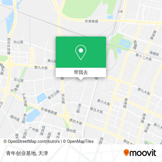青年创业基地地图