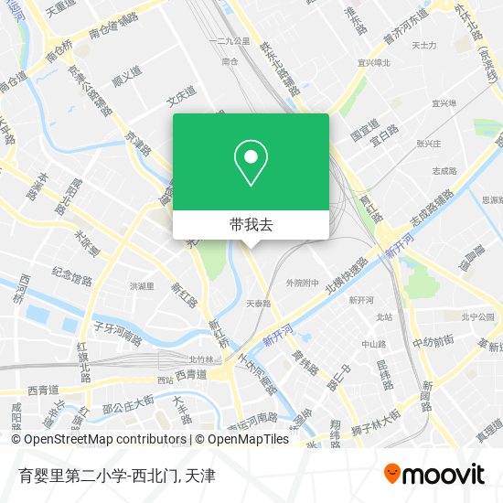 育婴里第二小学-西北门地图