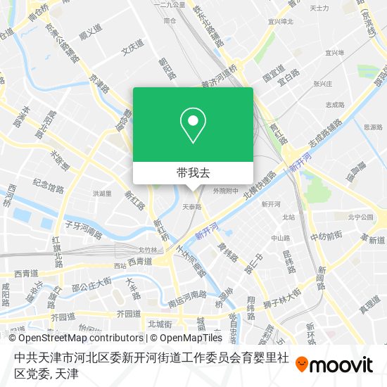 中共天津市河北区委新开河街道工作委员会育婴里社区党委地图