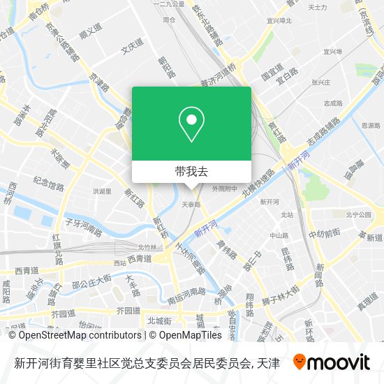 新开河街育婴里社区觉总支委员会居民委员会地图