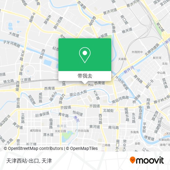 天津西站-出口地图