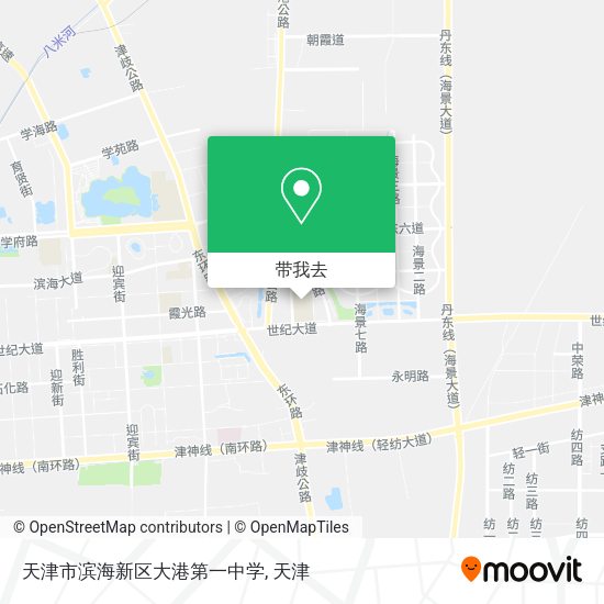 天津市滨海新区大港第一中学地图