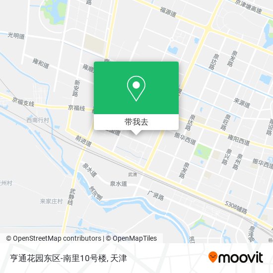 亨通花园东区-南里10号楼地图