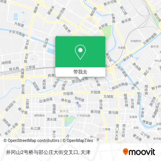 井冈山2号桥与邵公庄大街交叉口地图