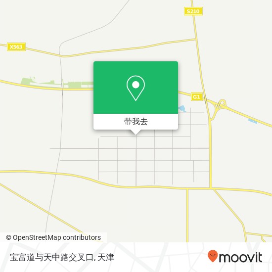 宝富道与天中路交叉口地图