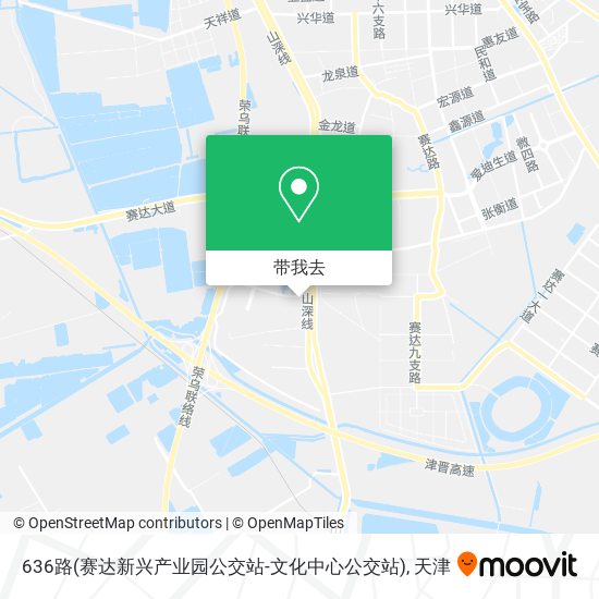 636路(赛达新兴产业园公交站-文化中心公交站)地图