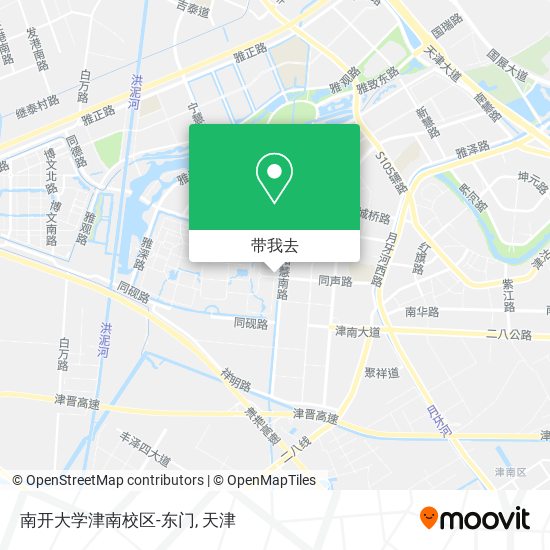 南开大学津南校区-东门地图