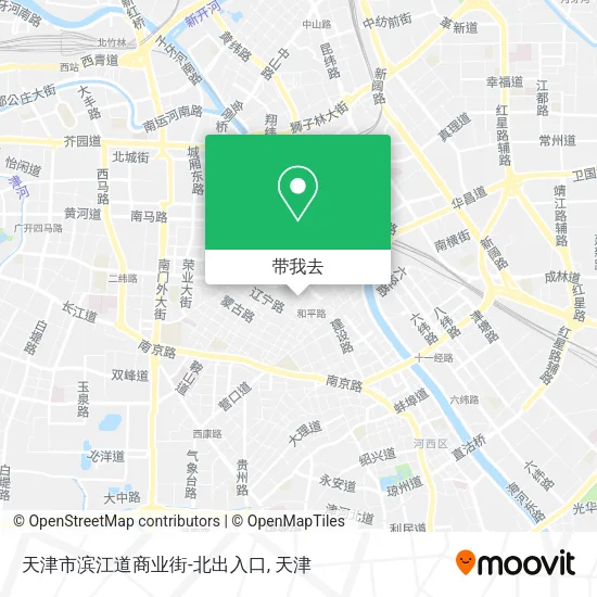 天津市滨江道商业街-北出入口地图