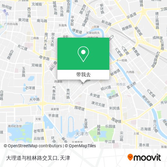 大理道与桂林路交叉口地图