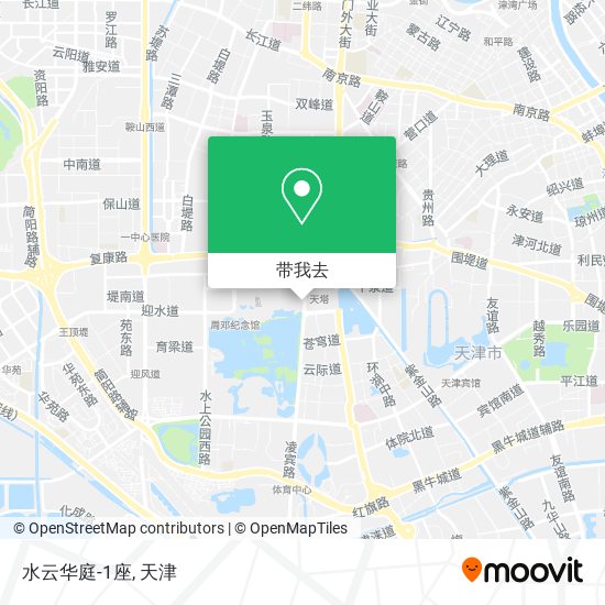 水云华庭-1座地图