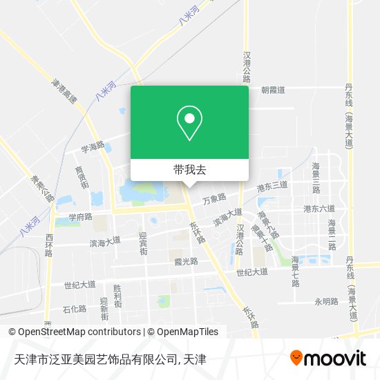 天津市泛亚美园艺饰品有限公司地图